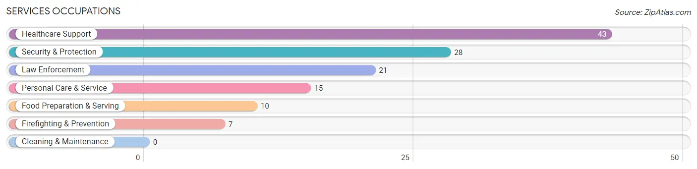 Services Occupations in Palo Alto borough