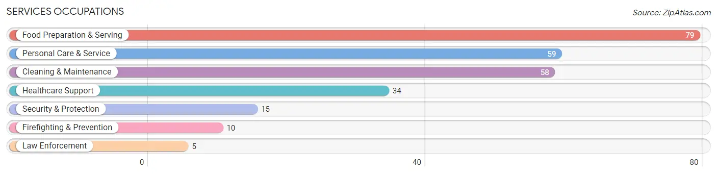 Services Occupations in Penndel borough