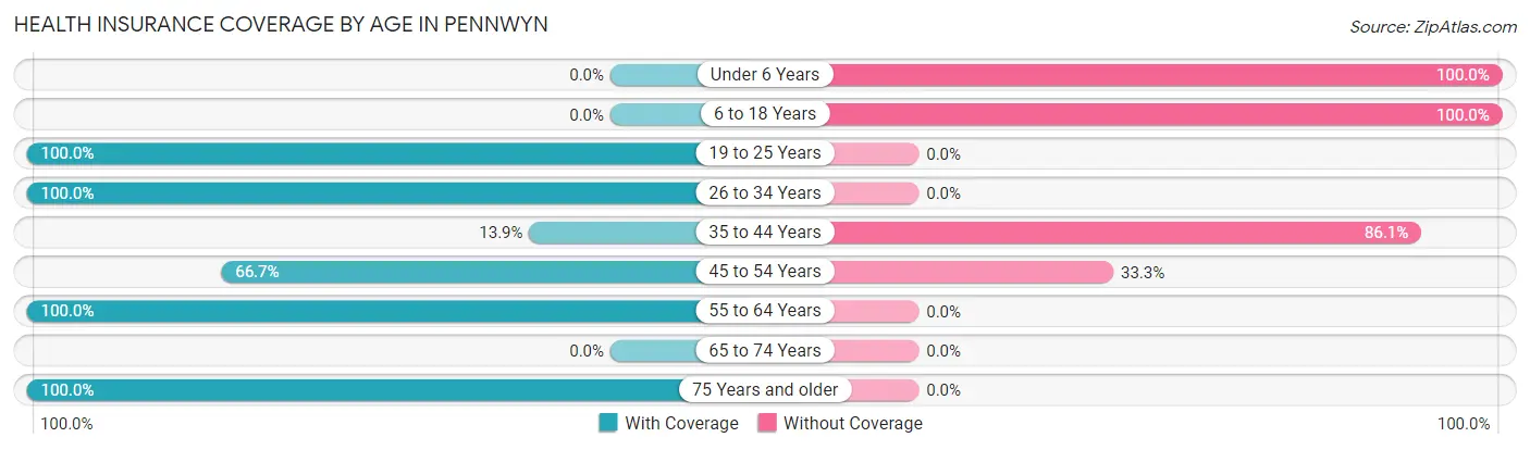 Health Insurance Coverage by Age in Pennwyn
