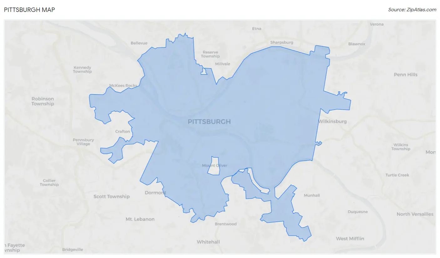 Pittsburgh Map