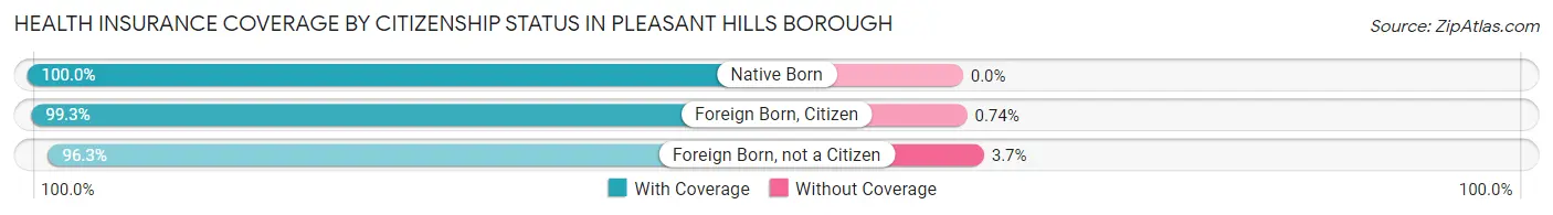 Health Insurance Coverage by Citizenship Status in Pleasant Hills borough