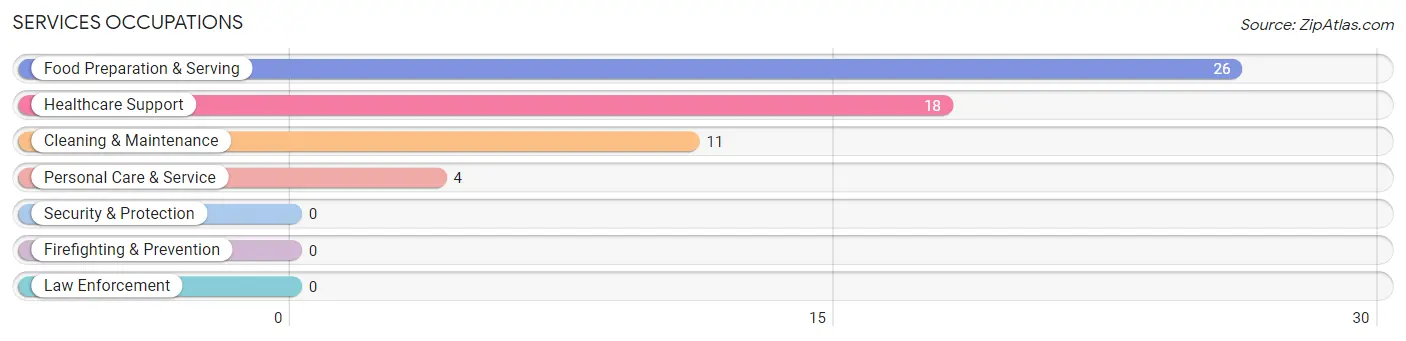 Services Occupations in Port Trevorton