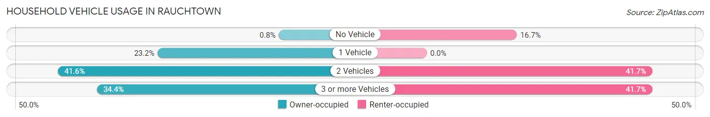Household Vehicle Usage in Rauchtown