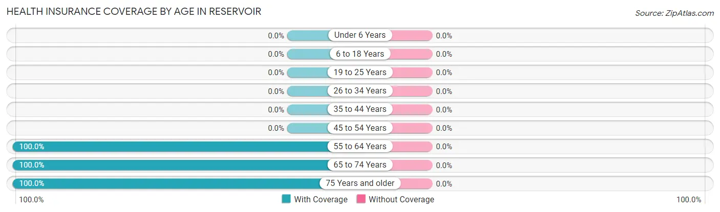 Health Insurance Coverage by Age in Reservoir