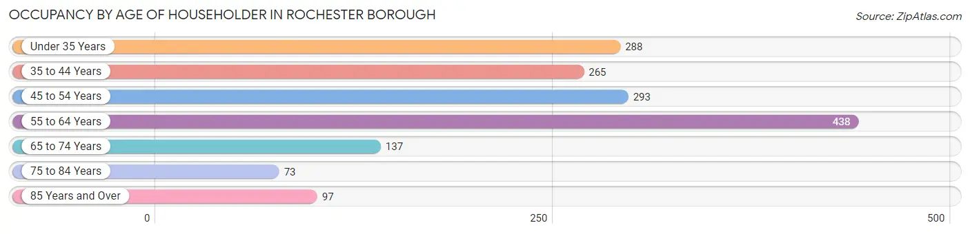 Occupancy by Age of Householder in Rochester borough