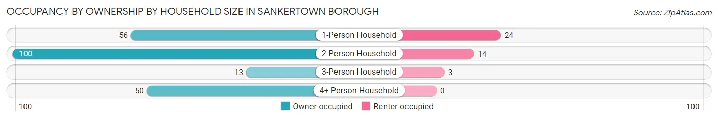 Occupancy by Ownership by Household Size in Sankertown borough