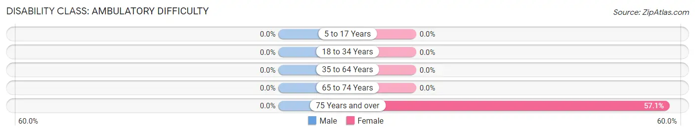 Disability in Shade Gap borough: <span>Ambulatory Difficulty</span>