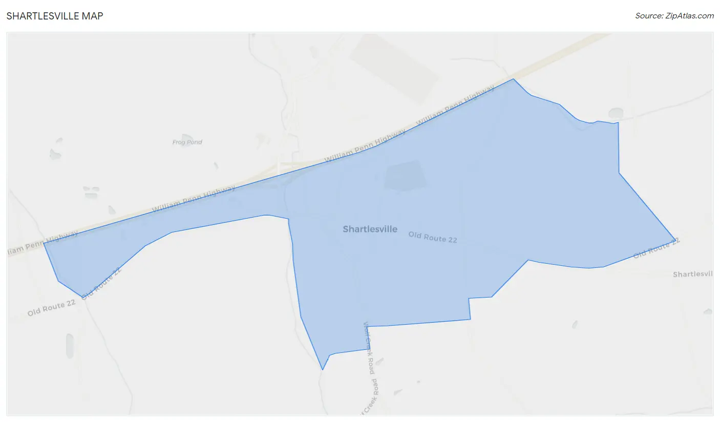 Shartlesville Map