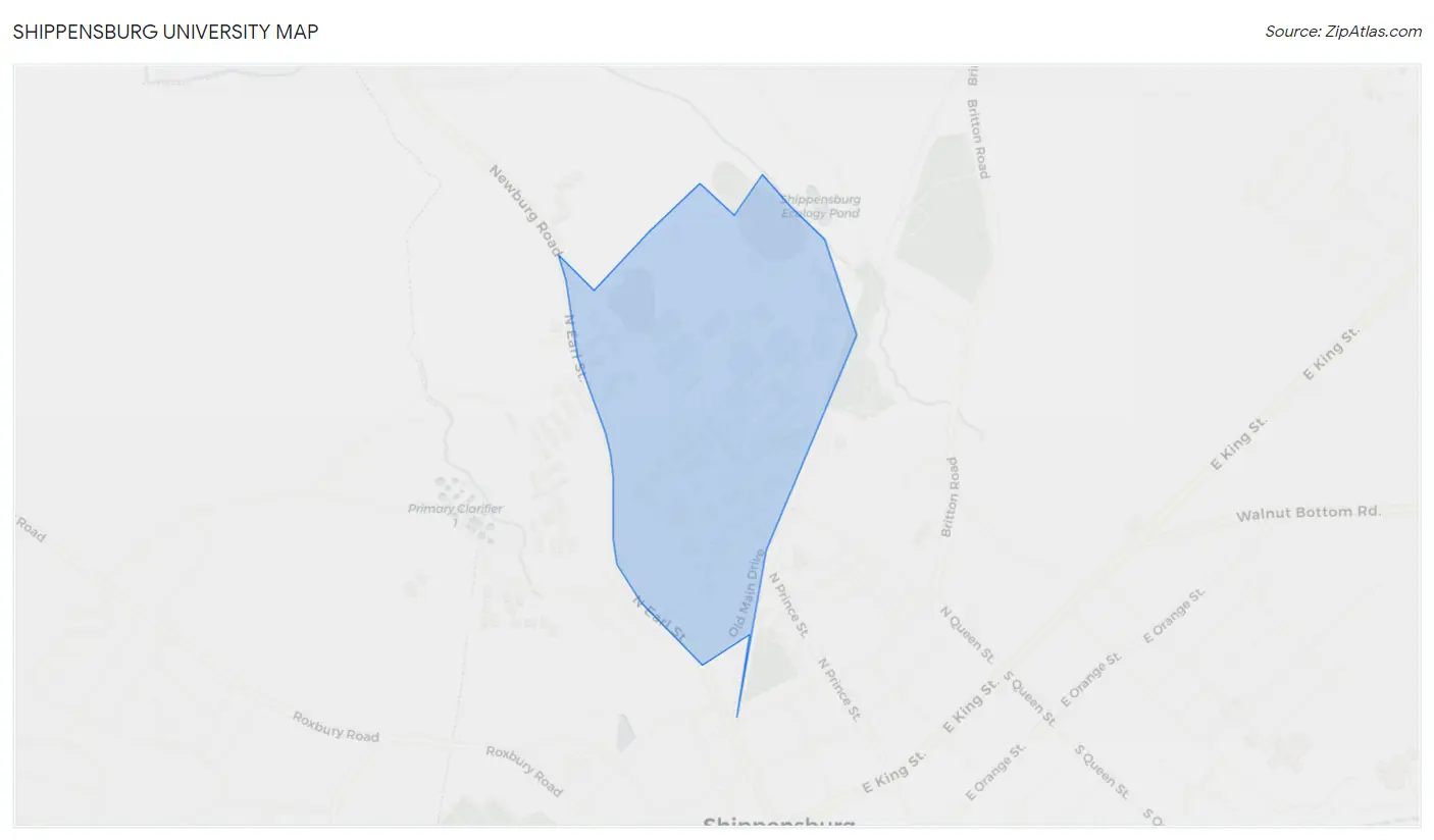 Shippensburg University Map