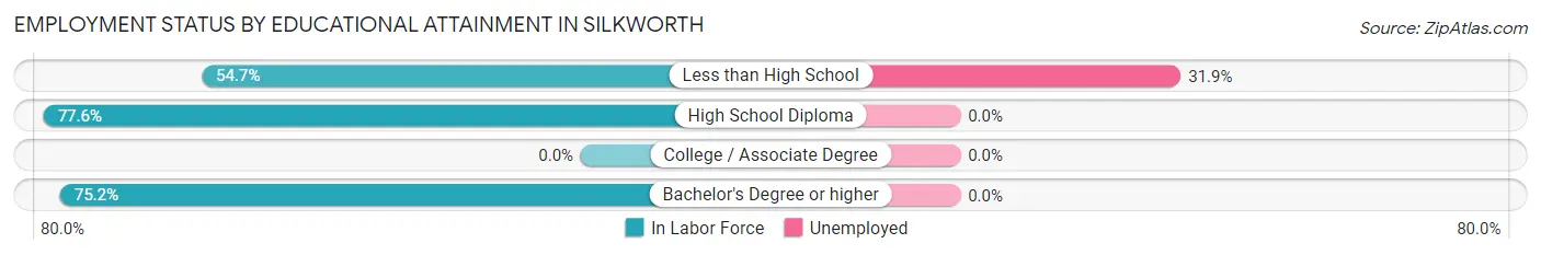 Employment Status by Educational Attainment in Silkworth