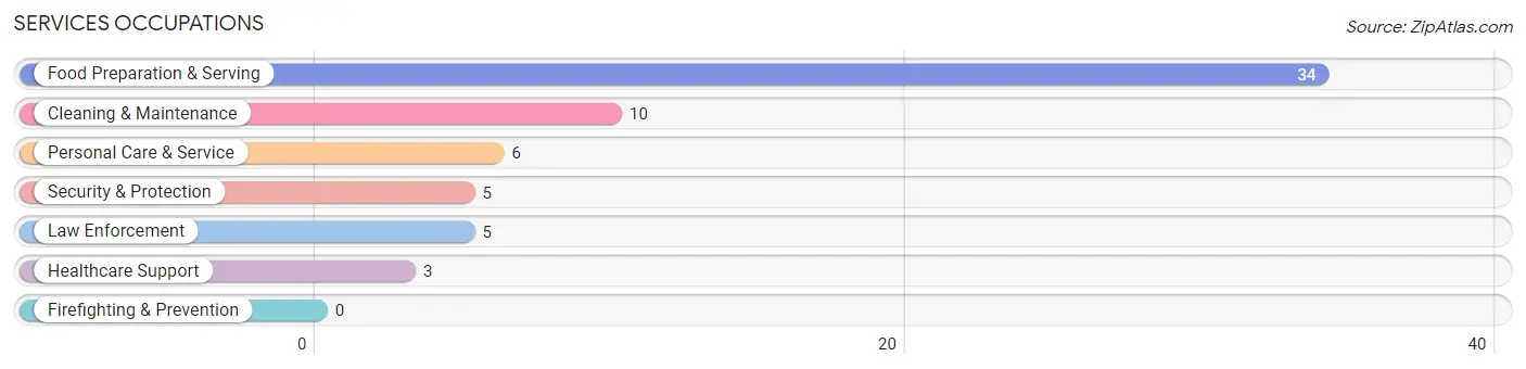 Services Occupations in Silverdale borough