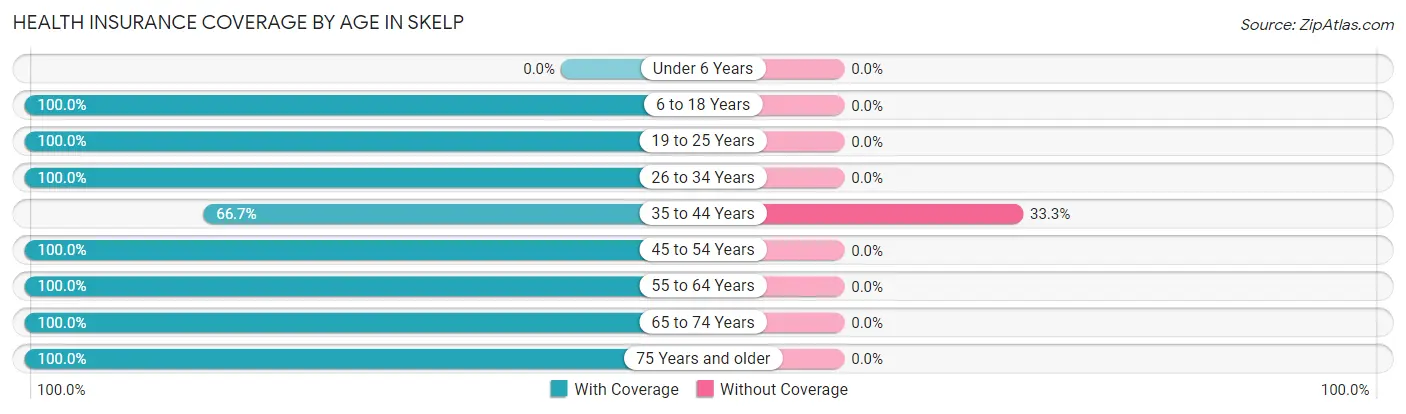 Health Insurance Coverage by Age in Skelp