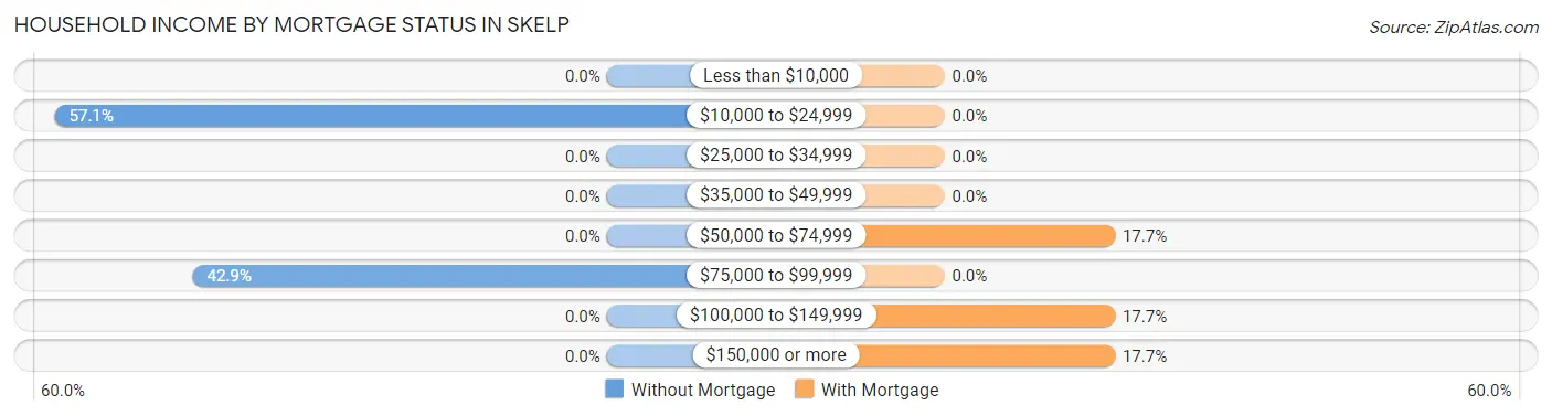 Household Income by Mortgage Status in Skelp