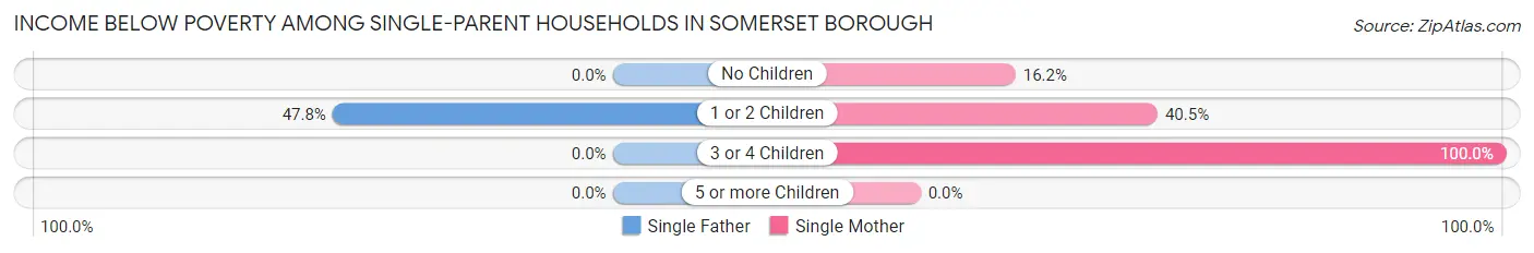 Income Below Poverty Among Single-Parent Households in Somerset borough