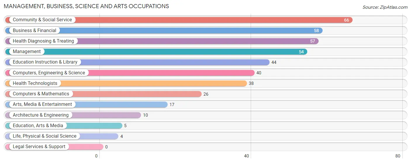 Management, Business, Science and Arts Occupations in South Coatesville borough