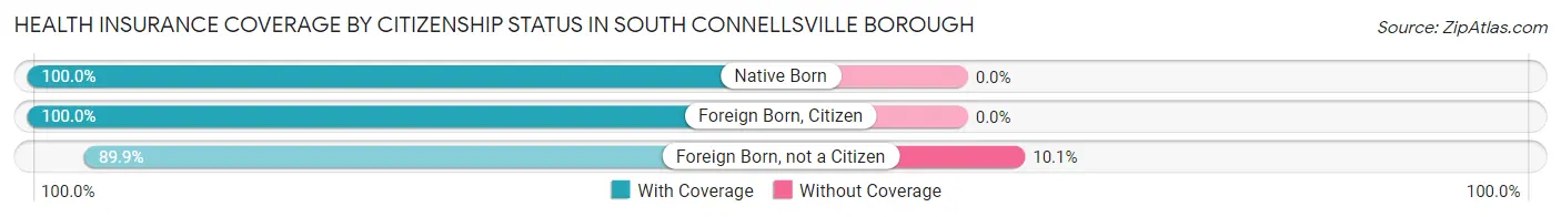 Health Insurance Coverage by Citizenship Status in South Connellsville borough