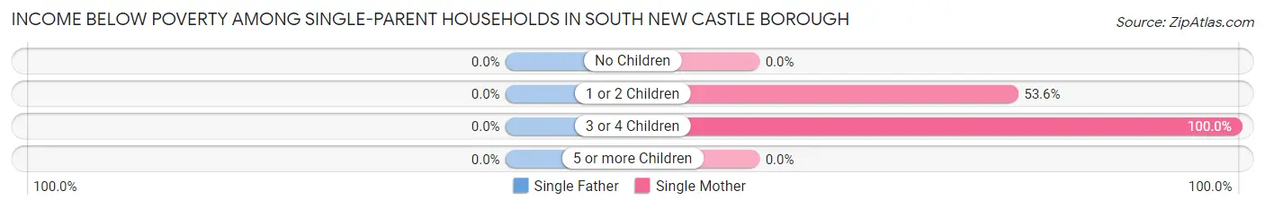 Income Below Poverty Among Single-Parent Households in South New Castle borough