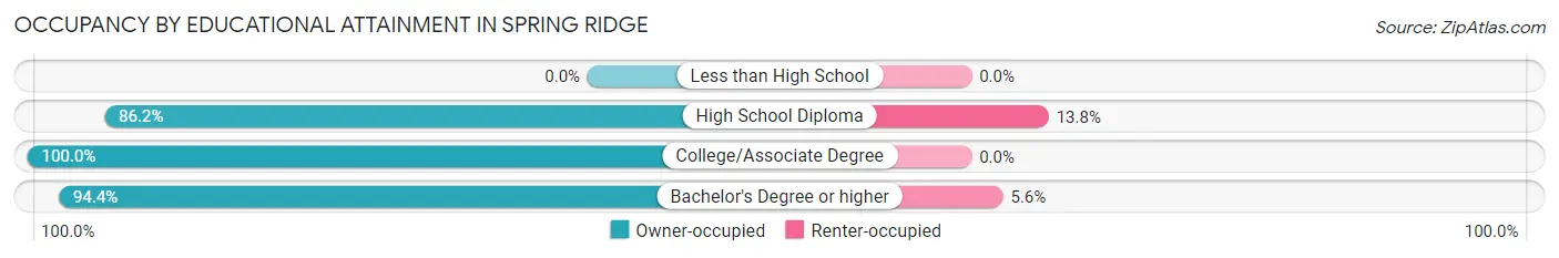 Occupancy by Educational Attainment in Spring Ridge