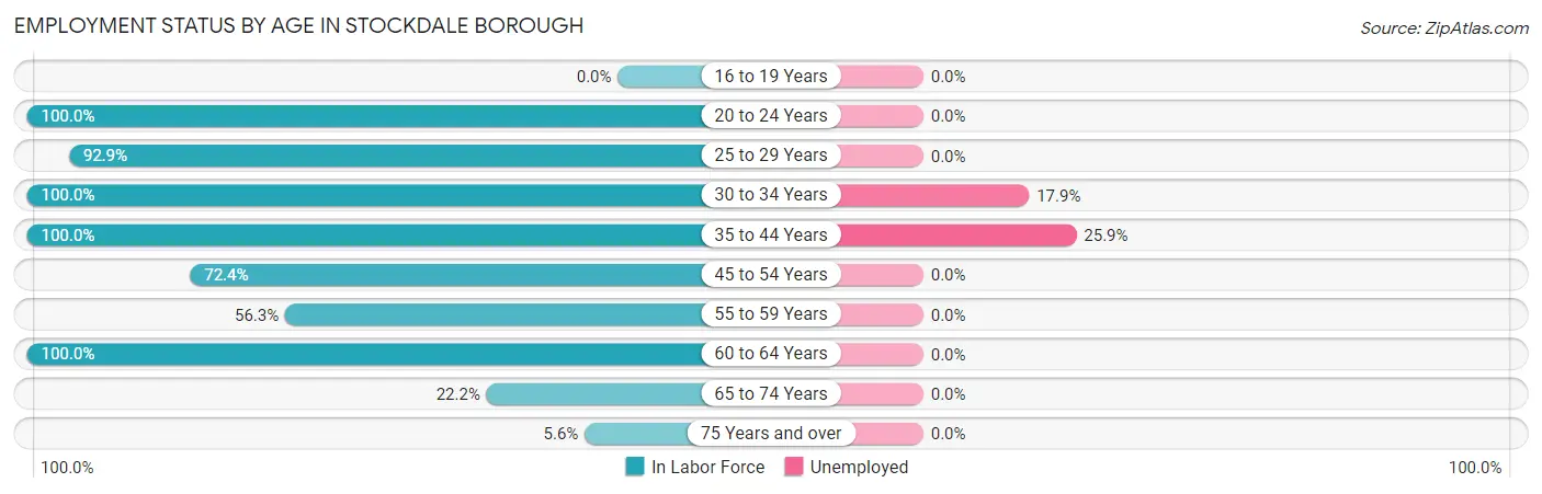 Employment Status by Age in Stockdale borough