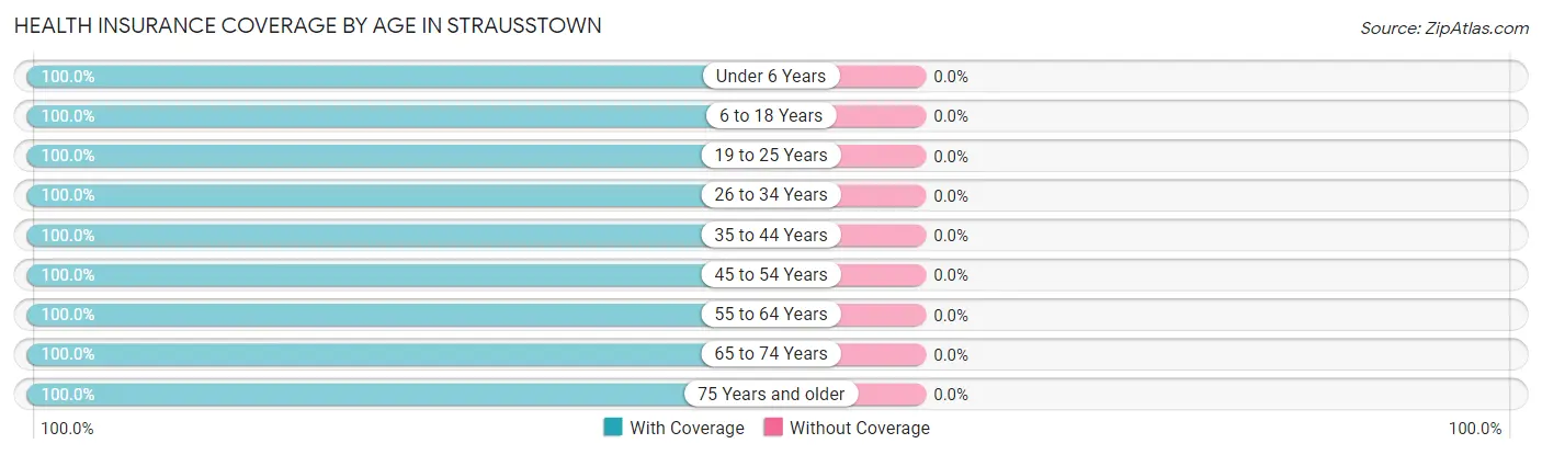 Health Insurance Coverage by Age in Strausstown