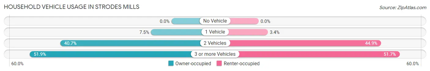 Household Vehicle Usage in Strodes Mills