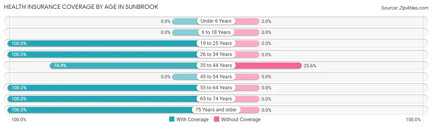 Health Insurance Coverage by Age in Sunbrook