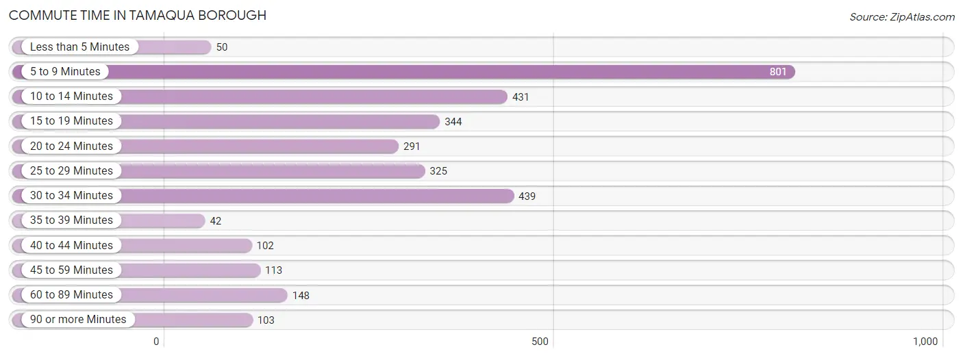 Commute Time in Tamaqua borough