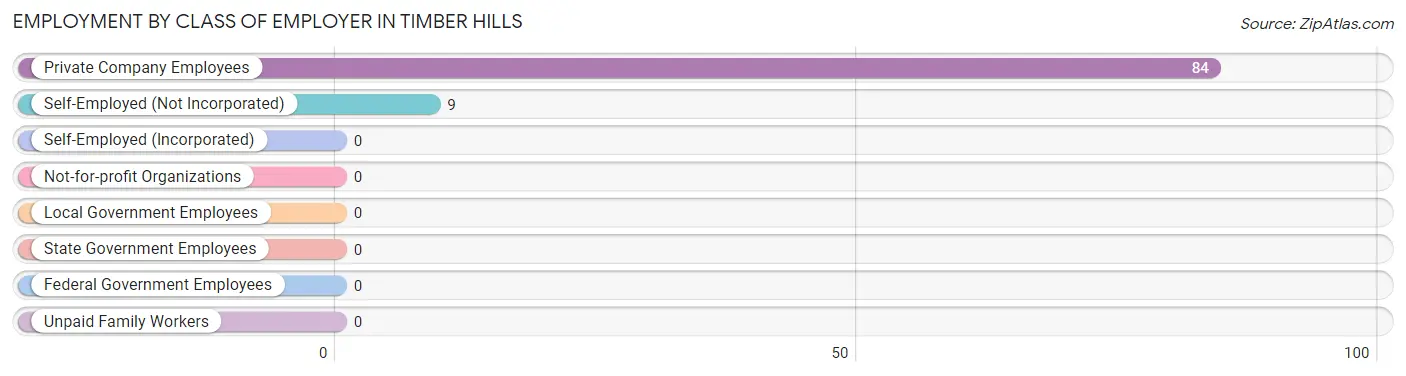 Employment by Class of Employer in Timber Hills