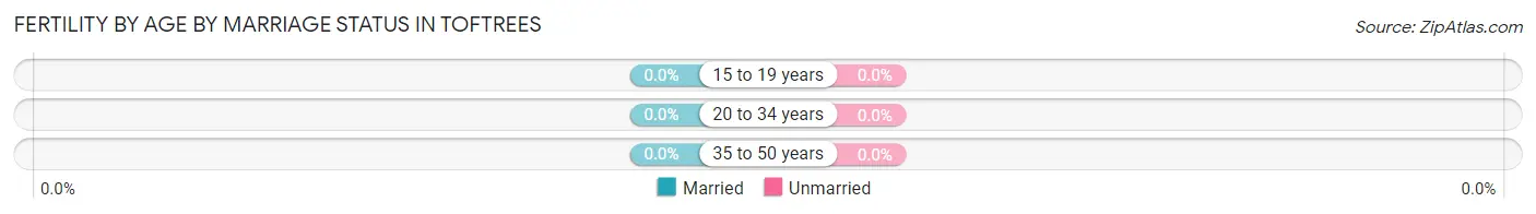 Female Fertility by Age by Marriage Status in Toftrees