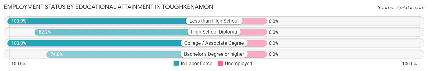 Employment Status by Educational Attainment in Toughkenamon