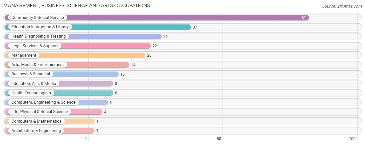 Management, Business, Science and Arts Occupations in Trainer borough