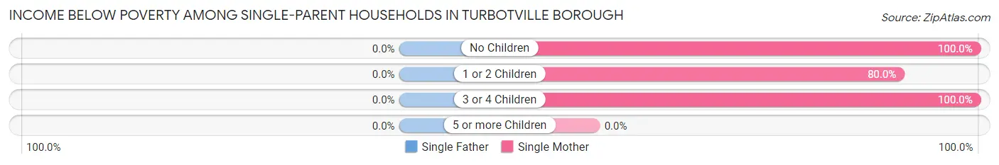 Income Below Poverty Among Single-Parent Households in Turbotville borough