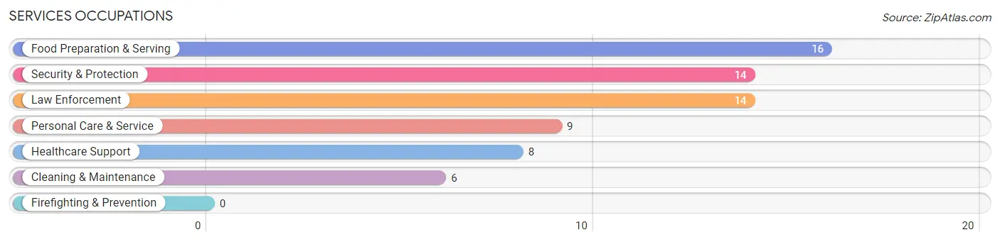 Services Occupations in Vandling borough