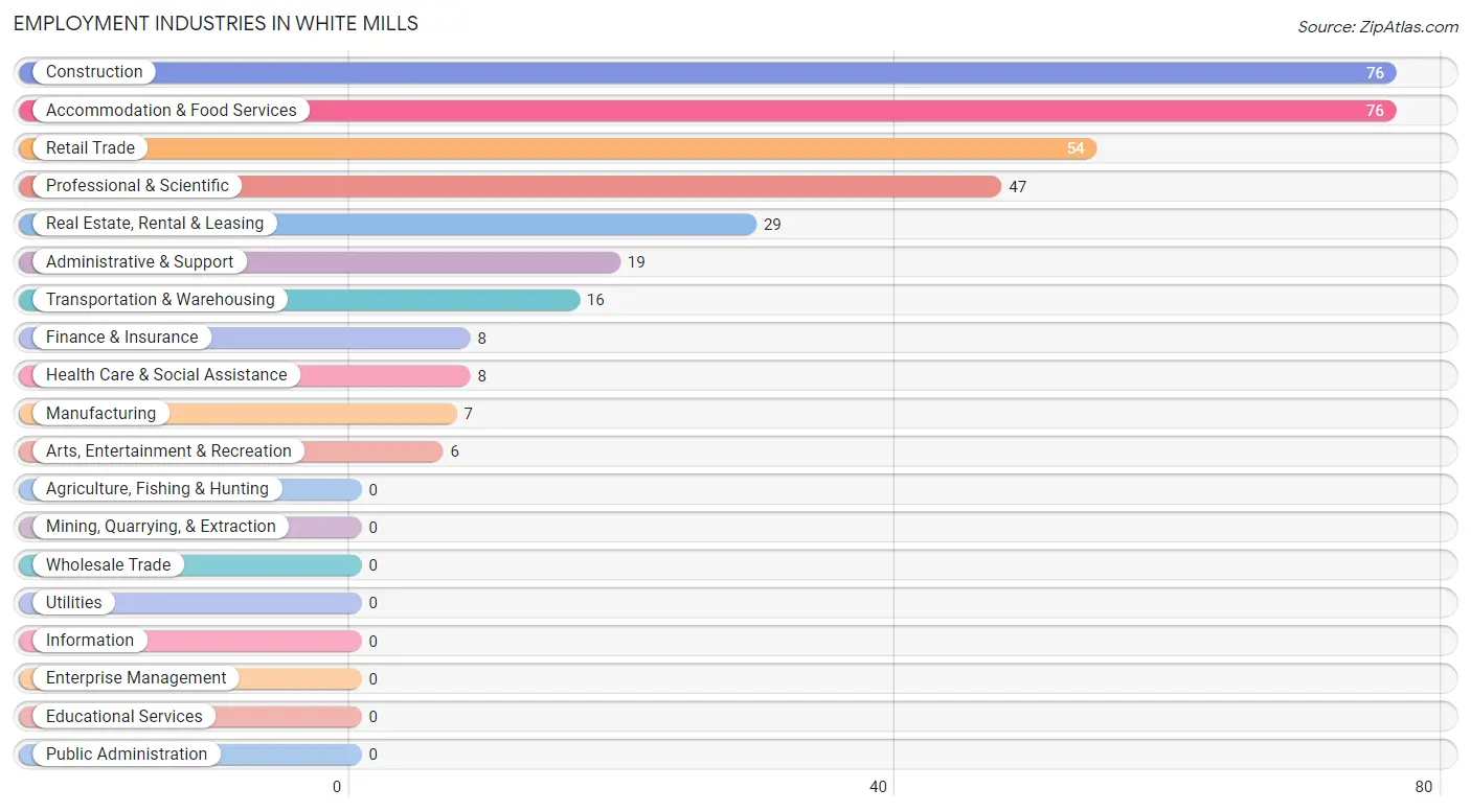 Employment Industries in White Mills