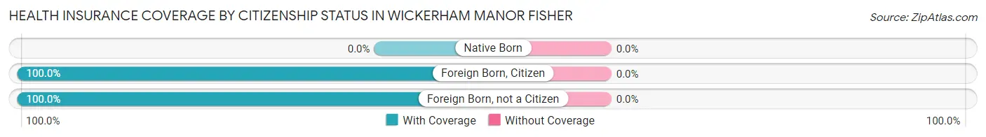Health Insurance Coverage by Citizenship Status in Wickerham Manor Fisher