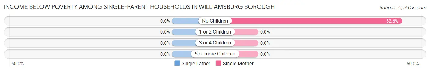 Income Below Poverty Among Single-Parent Households in Williamsburg borough