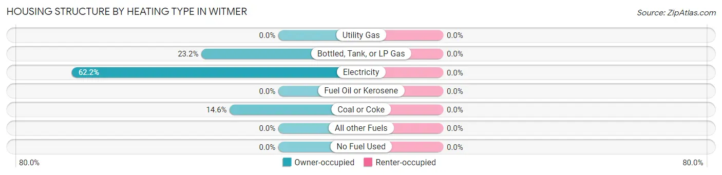 Housing Structure by Heating Type in Witmer