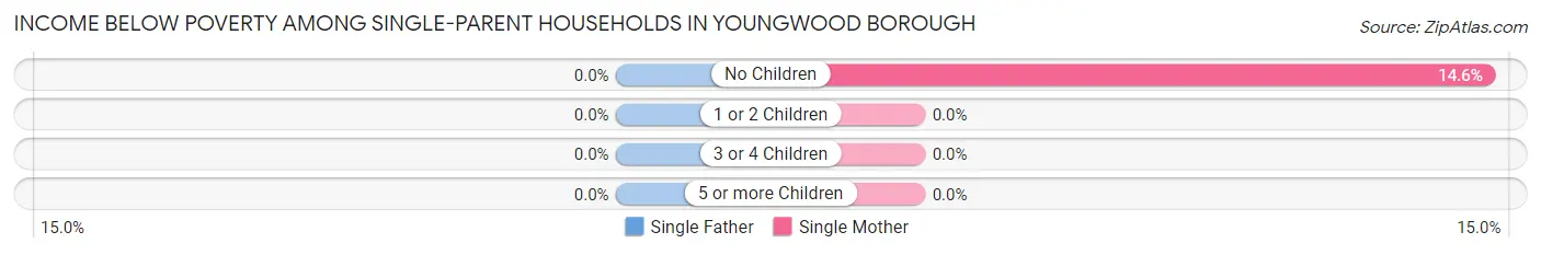 Income Below Poverty Among Single-Parent Households in Youngwood borough