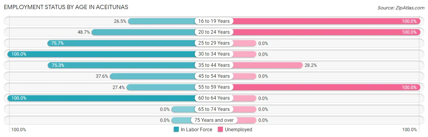 Employment Status by Age in Aceitunas