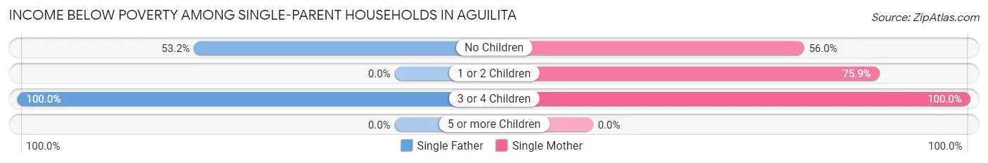 Income Below Poverty Among Single-Parent Households in Aguilita