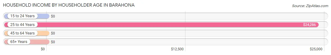 Household Income by Householder Age in Barahona