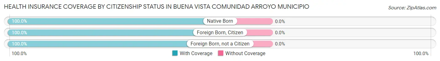 Health Insurance Coverage by Citizenship Status in Buena Vista comunidad Arroyo Municipio
