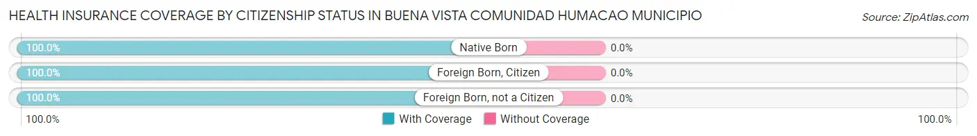 Health Insurance Coverage by Citizenship Status in Buena Vista comunidad Humacao Municipio