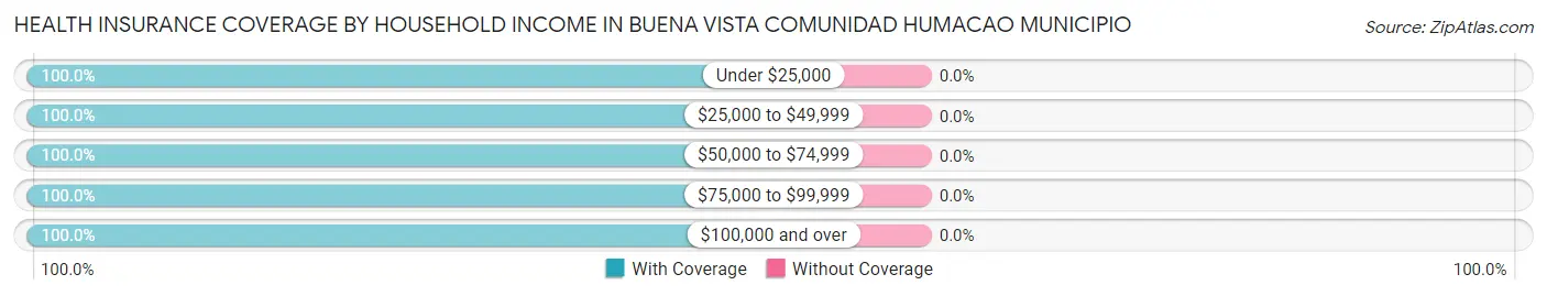 Health Insurance Coverage by Household Income in Buena Vista comunidad Humacao Municipio