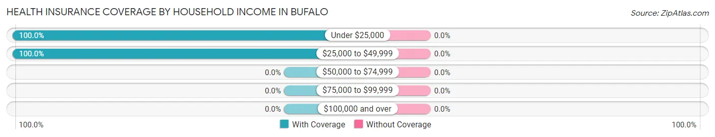 Health Insurance Coverage by Household Income in Bufalo