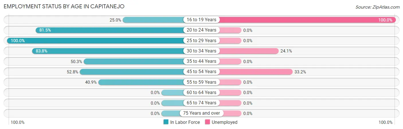 Employment Status by Age in Capitanejo