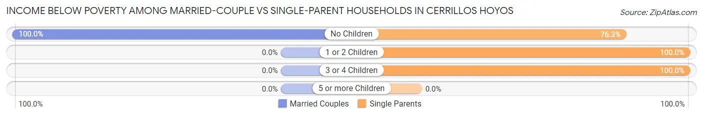 Income Below Poverty Among Married-Couple vs Single-Parent Households in Cerrillos Hoyos