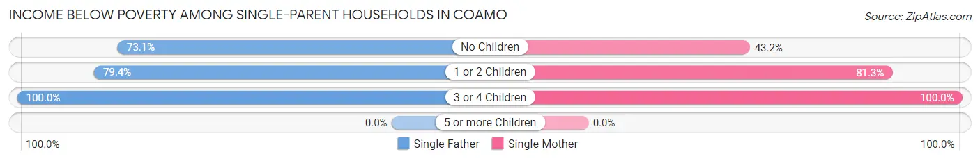 Income Below Poverty Among Single-Parent Households in Coamo