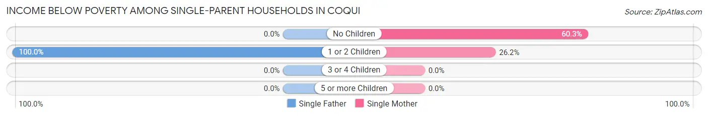 Income Below Poverty Among Single-Parent Households in Coqui
