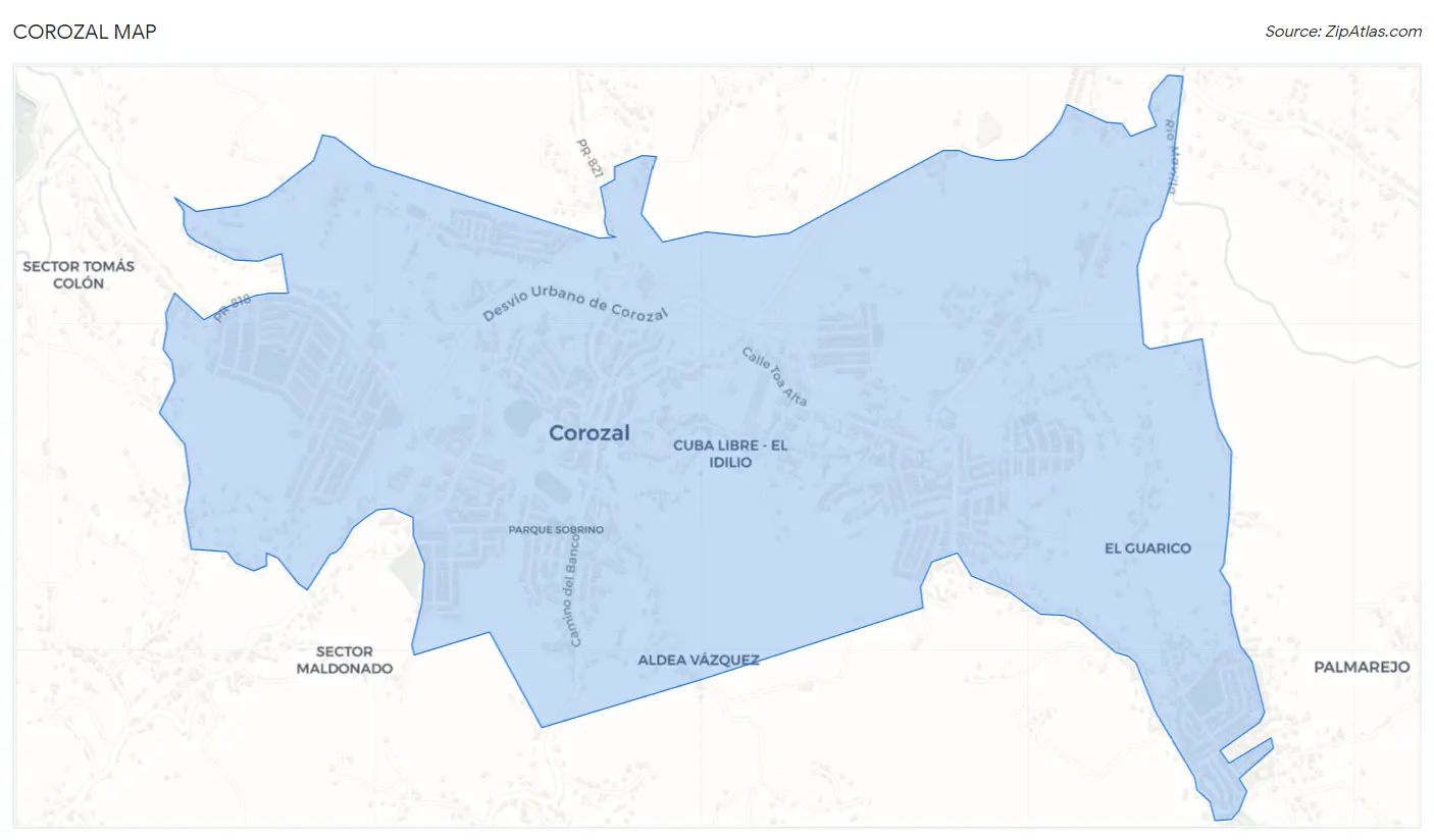 Corozal Map